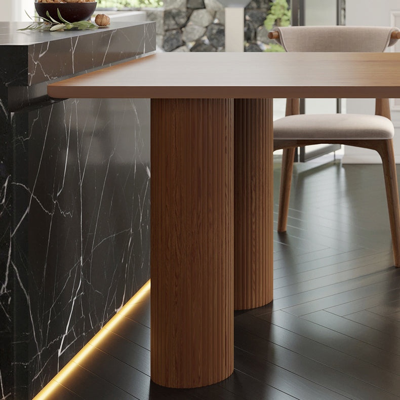 Solid Wood Contemporary Freeform Table Pine Wood Top Table with 3 Legs Clearhalo ' dining_table' 'Dining Tables & Seating' 'Dining Tables' 'furn' 'furn_dining_table' 'Furniture' 'furniture_dining_table' 'Kitchen & Dining Furniture' 'kitchen&dining_furn' 'kitchen' 'kitchen_dining_table' 4599784