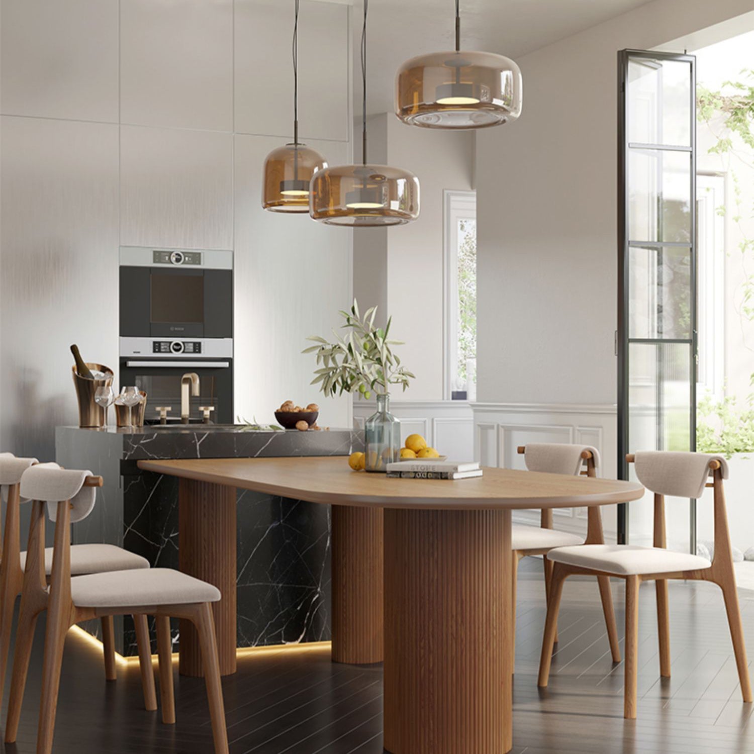 Solid Wood Contemporary Freeform Table Pine Wood Top Table with 3 Legs Clearhalo ' dining_table' 'Dining Tables & Seating' 'Dining Tables' 'furn' 'furn_dining_table' 'Furniture' 'furniture_dining_table' 'Kitchen & Dining Furniture' 'kitchen&dining_furn' 'kitchen' 'kitchen_dining_table' 4599785