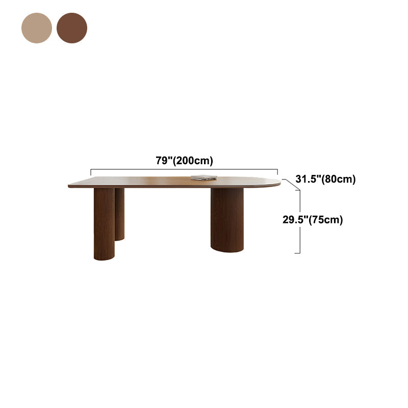 Solid Wood Contemporary Freeform Table Pine Wood Top Table with 3 Legs Clearhalo ' dining_table' 'Dining Tables & Seating' 'Dining Tables' 'furn' 'furn_dining_table' 'Furniture' 'furniture_dining_table' 'Kitchen & Dining Furniture' 'kitchen&dining_furn' 'kitchen' 'kitchen_dining_table' 4599790