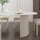 Metal Traditional Luxury Freeform Table Sintered Stone Table with Double Pedestal Clearhalo ' dining_table' 'Dining Tables & Seating' 'Dining Tables' 'furn' 'furn_dining_table' 'Furniture' 'furniture_dining_table' 'Kitchen & Dining Furniture' 'kitchen&dining_furn' 'kitchen' 'kitchen_dining_table' 4599799