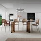 Free Form Tempered Glass Table for Restaurant Modern Table with Double Pedestal Clearhalo ' dining_table' 'Dining Tables & Seating' 'Dining Tables' 'furn' 'furn_dining_table' 'Furniture' 'furniture_dining_table' 'Kitchen & Dining Furniture' 'kitchen&dining_furn' 'kitchen' 'kitchen_dining_table' 4599815