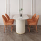 Stone Top Dining Table Traditional Luxury Table with Sled Base in White Free Form 51.2"L x 27.6"W x 29.5"H Without Chairs Clearhalo ' dining_table' 'Dining Tables & Seating' 'Dining Tables' 'furn' 'furn_dining_table' 'Furniture' 'furniture_dining_table' 'Kitchen & Dining Furniture' 'kitchen&dining_furn' 'kitchen' 'kitchen_dining_table' 4599841