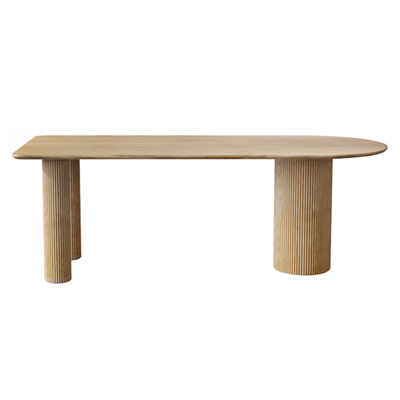 Pine Wood Contemporary Free Form Dining Table Wood Top Table for Dining Room Natural Without Chairs Clearhalo ' dining_table' 'Dining Tables & Seating' 'Dining Tables' 'furn' 'furn_dining_table' 'Furniture' 'furniture_dining_table' 'Kitchen & Dining Furniture' 'kitchen&dining_furn' 'kitchen' 'kitchen_dining_table' 4599863
