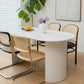 Pine Wood Contemporary Oval Dining Table Wood Top Table for Dining Room Clearhalo ' dining_table' 'Dining Tables & Seating' 'Dining Tables' 'furn' 'furn_dining_table' 'Furniture' 'furniture_dining_table' 'Kitchen & Dining Furniture' 'kitchen&dining_furn' 'kitchen' 'kitchen_dining_table' 4599962
