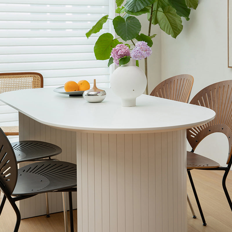 Pine Wood Contemporary Oval Dining Table Wood Top Table for Dining Room Clearhalo ' dining_table' 'Dining Tables & Seating' 'Dining Tables' 'furn' 'furn_dining_table' 'Furniture' 'furniture_dining_table' 'Kitchen & Dining Furniture' 'kitchen&dining_furn' 'kitchen' 'kitchen_dining_table' 4599963