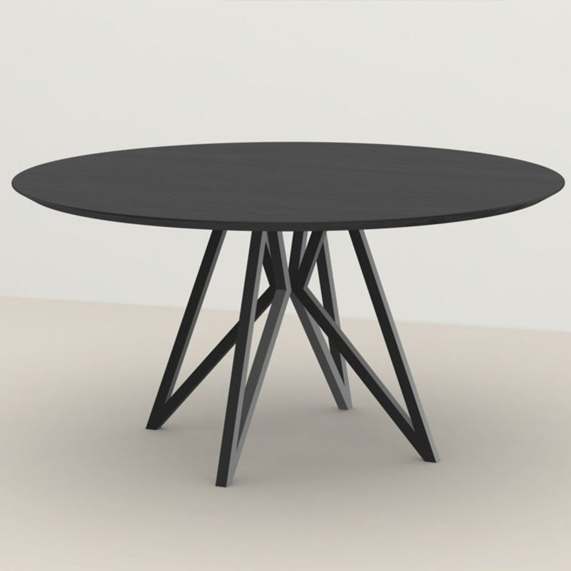 Metal Contemporary Round Dining Table Pine Wood Top Table for Dining Room Clearhalo ' dining_table' 'Dining Tables & Seating' 'Dining Tables' 'furn' 'furn_dining_table' 'Furniture' 'furniture_dining_table' 'Kitchen & Dining Furniture' 'kitchen&dining_furn' 'kitchen' 'kitchen_dining_table' 4599981