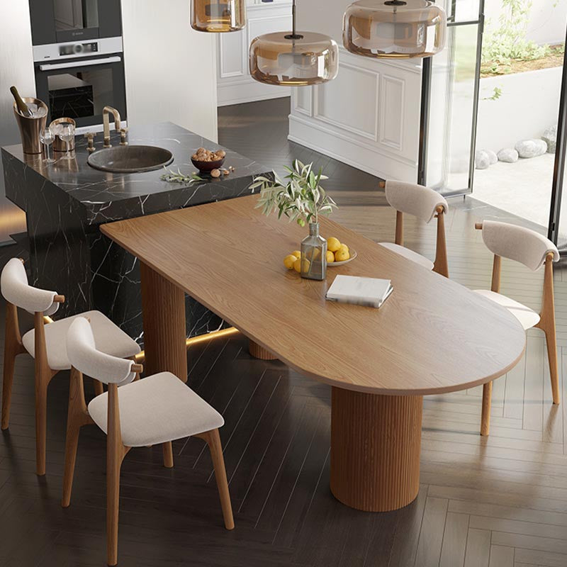 Free Form Solid Wood Dining Table for Restaurant Modern Wood Table with 3 Legs Clearhalo ' dining_table' 'Dining Tables & Seating' 'Dining Tables' 'furn' 'furn_dining_table' 'Furniture' 'furniture_dining_table' 'Kitchen & Dining Furniture' 'kitchen&dining_furn' 'kitchen' 'kitchen_dining_table' 4599999