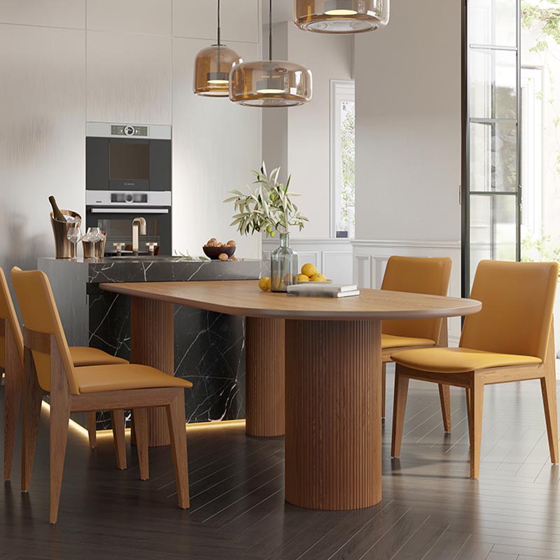 Free Form Solid Wood Dining Table for Restaurant Modern Wood Table with 3 Legs Clearhalo ' dining_table' 'Dining Tables & Seating' 'Dining Tables' 'furn' 'furn_dining_table' 'Furniture' 'furniture_dining_table' 'Kitchen & Dining Furniture' 'kitchen&dining_furn' 'kitchen' 'kitchen_dining_table' 4600000