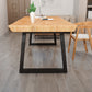 Solid Wood Top Dining Table Industrial Rectangle Table with Sled Base Natural 47.2"L x 23.6"W x 29.5"H Without Chairs Clearhalo ' dining_table' 'Dining Tables & Seating' 'Dining Tables' 'furn' 'furn_dining_table' 'Furniture' 'furniture_dining_table' 'Kitchen & Dining Furniture' 'kitchen&dining_furn' 'kitchen' 'kitchen_dining_table' 4600023