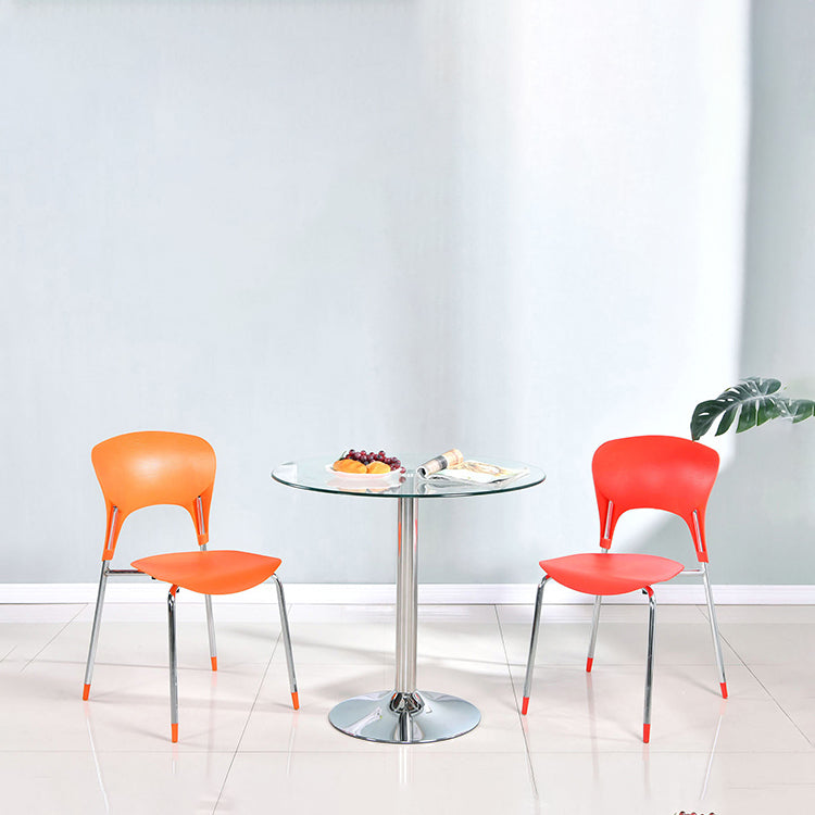 Glass Top Dining Table Modern Round Dining Table with Pedestal Base Clearhalo ' dining_table' 'Dining Tables & Seating' 'Dining Tables' 'Furniture' 'furniture_dining_table' 'Kitchen & Dining Furniture' 'kitchen&dining_furn' 'kitchen' 'kitchen_dining_table' 4600046