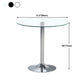 Glass Top Dining Table Modern Round Dining Table with Pedestal Base Clearhalo ' dining_table' 'Dining Tables & Seating' 'Dining Tables' 'Furniture' 'furniture_dining_table' 'Kitchen & Dining Furniture' 'kitchen&dining_furn' 'kitchen' 'kitchen_dining_table' 4600054