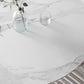 Stone Contemporary Round Dinner Table Matte Finish 4 Legs Table for Home Clearhalo ' dining_table' 'Dining Tables & Seating' 'Dining Tables' 'furn' 'furn_dining_table' 'Furniture' 'furniture_dining_table' 'Kitchen & Dining Furniture' 'kitchen&dining_furn' 'kitchen' 'kitchen_dining_table' 4600061