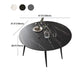Stone Contemporary Round Dinner Table Matte Finish 4 Legs Table for Home Clearhalo ' dining_table' 'Dining Tables & Seating' 'Dining Tables' 'furn' 'furn_dining_table' 'Furniture' 'furniture_dining_table' 'Kitchen & Dining Furniture' 'kitchen&dining_furn' 'kitchen' 'kitchen_dining_table' 4600066
