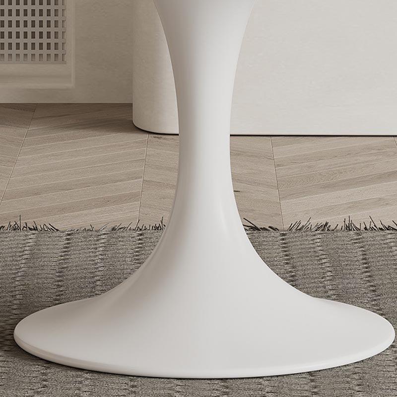 Stone Contemporary Round Dining Table Matte Finish Tulip Table for Home Clearhalo ' dining_table' 'Dining Tables & Seating' 'Dining Tables' 'furn' 'furn_dining_table' 'Furniture' 'furniture_dining_table' 'Kitchen & Dining Furniture' 'kitchen&dining_furn' 'kitchen' 'kitchen_dining_table' 4600078