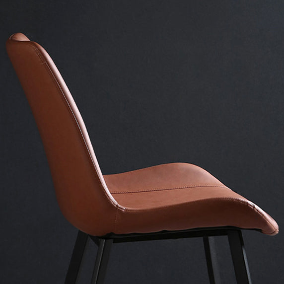 Metal Industrial Dining Kitchen Room Chair Solid Back Side Chair Clearhalo ' kitchen&dining_furn' 'Dining Chairs' 'Dining Tables & Seating' 'dining_chair' 'furn' 'furn_dining_chair' 'Furniture' 'furniture_dining_chair' 'Kitchen & Dining Furniture' 'kitchen' 4600101