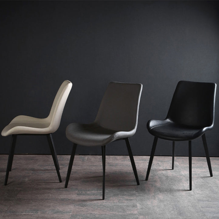 Metal Industrial Dining Kitchen Room Chair Solid Back Side Chair Clearhalo ' kitchen&dining_furn' 'Dining Chairs' 'Dining Tables & Seating' 'dining_chair' 'furn' 'furn_dining_chair' 'Furniture' 'furniture_dining_chair' 'Kitchen & Dining Furniture' 'kitchen' 4600108