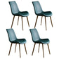 Metal Industrial Dining Kitchen Room Chair Solid Back Side Chair Green 4 Piece Set Brass Gold Clearhalo ' kitchen&dining_furn' 'Dining Chairs' 'Dining Tables & Seating' 'dining_chair' 'furn' 'furn_dining_chair' 'Furniture' 'furniture_dining_chair' 'Kitchen & Dining Furniture' 'kitchen' 4600128