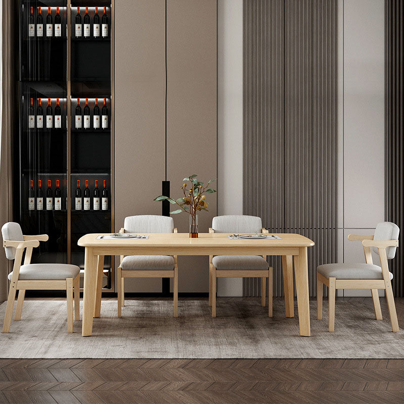 Modern Study Room Open Back Arm Chair Matte Finish Fabric Dining Chair Clearhalo ' kitchen&dining_furn' 'Dining Chairs' 'Dining Tables & Seating' 'dining_chair' 'Furniture' 'furniture_dining_chair' 'Kitchen & Dining Furniture' 'kitchen' 4600150