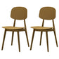 Scandinavian Design Open Back Dining Side Chair Plastic Dining Armless Chair Yellow 2 Piece Set Clearhalo ' kitchen&dining_furn' 'Dining Chairs' 'Dining Tables & Seating' 'dining_chair' 'furn' 'furn_dining_chair' 'Furniture' 'furniture_dining_chair' 'Kitchen & Dining Furniture' 'kitchen' 4600173