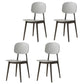 Scandinavian Design Open Back Dining Side Chair Plastic Dining Armless Chair Grey 4 Piece Set Clearhalo ' kitchen&dining_furn' 'Dining Chairs' 'Dining Tables & Seating' 'dining_chair' 'furn' 'furn_dining_chair' 'Furniture' 'furniture_dining_chair' 'Kitchen & Dining Furniture' 'kitchen' 4600186