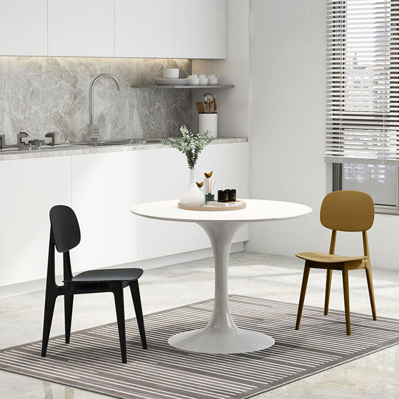 Scandinavian Design Open Back Dining Side Chair Plastic Dining Armless Chair Clearhalo ' kitchen&dining_furn' 'Dining Chairs' 'Dining Tables & Seating' 'dining_chair' 'furn' 'furn_dining_chair' 'Furniture' 'furniture_dining_chair' 'Kitchen & Dining Furniture' 'kitchen' 4600192