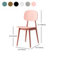 Scandinavian Design Open Back Dining Side Chair Plastic Dining Armless Chair Clearhalo ' kitchen&dining_furn' 'Dining Chairs' 'Dining Tables & Seating' 'dining_chair' 'furn' 'furn_dining_chair' 'Furniture' 'furniture_dining_chair' 'Kitchen & Dining Furniture' 'kitchen' 4600195