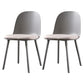 Contemporary Chair Dining Armless Side Chairs with Plastic Legs for Kitchen Silver Gray 2 Piece Set Clearhalo ' kitchen&dining_furn' 'Dining Chairs' 'Dining Tables & Seating' 'dining_chair' 'furn' 'furn_dining_chair' 'Furniture' 'furniture_dining_chair' 'Kitchen & Dining Furniture' 'kitchen' 4600228