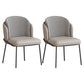 Modern Bedroom Parsons Side Chair Matte Finish Upholstered Dining Chair Grey 2 Piece Set Clearhalo ' kitchen&dining_furn' 'Dining Chairs' 'Dining Tables & Seating' 'dining_chair' 'furn' 'furn_dining_chair' 'Furniture' 'furniture_dining_chair' 'Kitchen & Dining Furniture' 'kitchen' 4600262