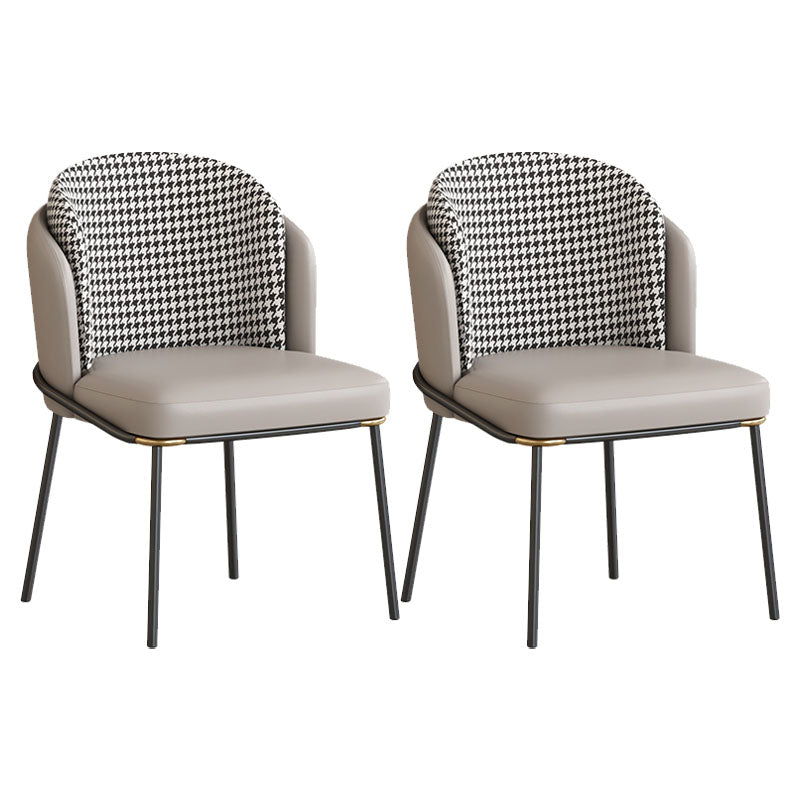 Modern Bedroom Parsons Side Chair Matte Finish Upholstered Dining Chair Grey 2 Piece Set Clearhalo ' kitchen&dining_furn' 'Dining Chairs' 'Dining Tables & Seating' 'dining_chair' 'furn' 'furn_dining_chair' 'Furniture' 'furniture_dining_chair' 'Kitchen & Dining Furniture' 'kitchen' 4600262
