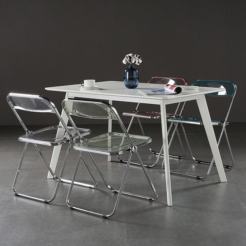 Industrial Style Open Back Dining Side Chair Plastic Dining Armless Chair Clearhalo ' kitchen&dining_furn' 'Dining Chairs' 'Dining Tables & Seating' 'dining_chair' 'furn' 'furn_dining_chair' 'Furniture' 'furniture_dining_chair' 'Kitchen & Dining Furniture' 'kitchen' 4600302