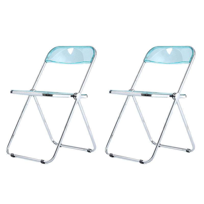 Industrial Style Open Back Dining Side Chair Plastic Dining Armless Chair Blue 2 Piece Set Clearhalo ' kitchen&dining_furn' 'Dining Chairs' 'Dining Tables & Seating' 'dining_chair' 'furn' 'furn_dining_chair' 'Furniture' 'furniture_dining_chair' 'Kitchen & Dining Furniture' 'kitchen' 4600311