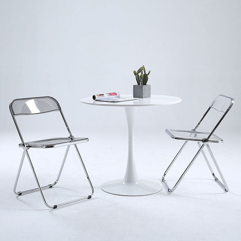 Industrial Style Open Back Dining Side Chair Plastic Dining Armless Chair Clearhalo ' kitchen&dining_furn' 'Dining Chairs' 'Dining Tables & Seating' 'dining_chair' 'furn' 'furn_dining_chair' 'Furniture' 'furniture_dining_chair' 'Kitchen & Dining Furniture' 'kitchen' 4600318