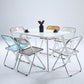 Industrial Style Open Back Dining Side Chair Plastic Dining Armless Chair Clearhalo ' kitchen&dining_furn' 'Dining Chairs' 'Dining Tables & Seating' 'dining_chair' 'furn' 'furn_dining_chair' 'Furniture' 'furniture_dining_chair' 'Kitchen & Dining Furniture' 'kitchen' 4600319
