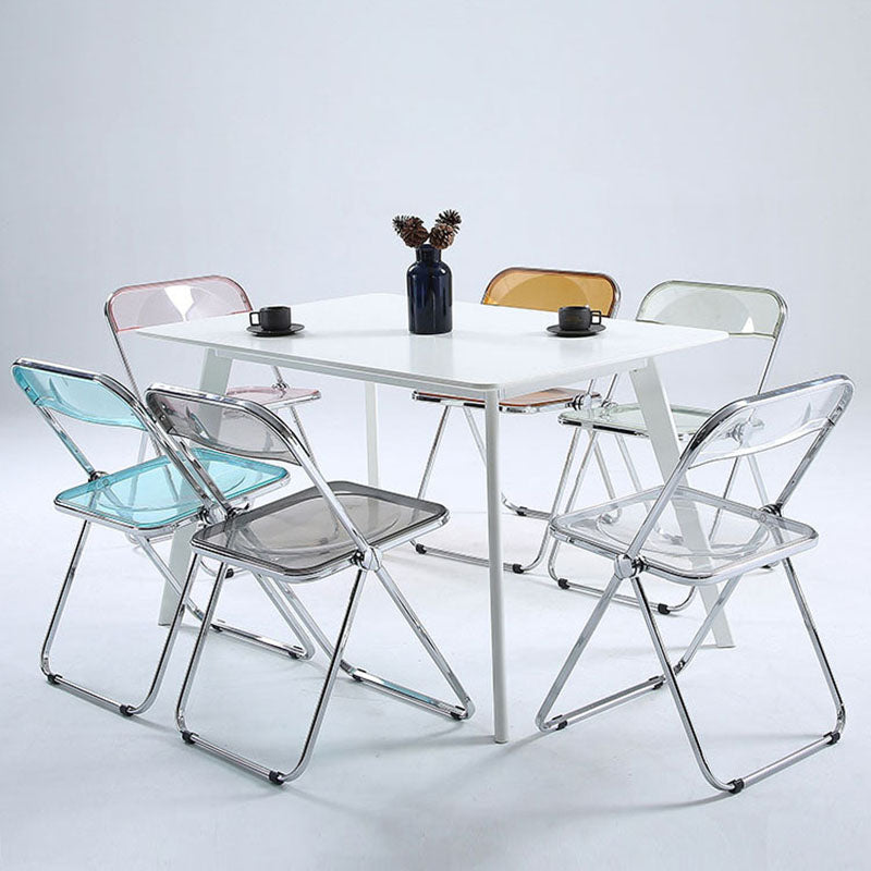 Industrial Style Open Back Dining Side Chair Plastic Dining Armless Chair Clearhalo ' kitchen&dining_furn' 'Dining Chairs' 'Dining Tables & Seating' 'dining_chair' 'furn' 'furn_dining_chair' 'Furniture' 'furniture_dining_chair' 'Kitchen & Dining Furniture' 'kitchen' 4600319