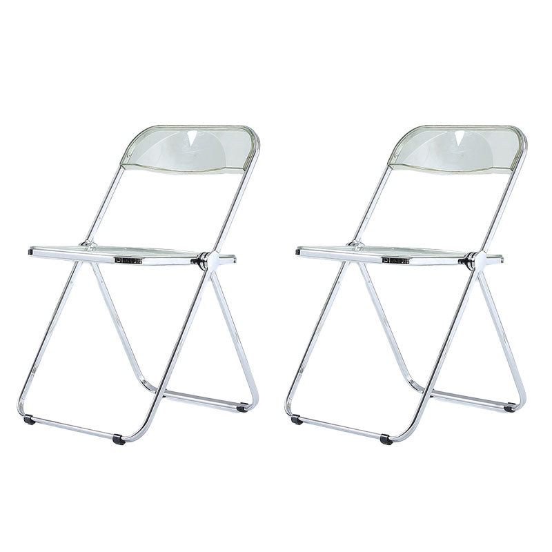 Industrial Style Open Back Dining Side Chair Plastic Dining Armless Chair Light Green 2 Piece Set Clearhalo ' kitchen&dining_furn' 'Dining Chairs' 'Dining Tables & Seating' 'dining_chair' 'furn' 'furn_dining_chair' 'Furniture' 'furniture_dining_chair' 'Kitchen & Dining Furniture' 'kitchen' 4600329