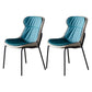 Metal Industrial Indoor-Outdoor Chairs Solid Back Side Chair Green 2 Piece Set Black Clearhalo ' kitchen&dining_furn' 'Dining Chairs' 'Dining Tables & Seating' 'dining_chair' 'furn' 'furn_dining_chair' 'Furniture' 'furniture_dining_chair' 'Kitchen & Dining Furniture' 'kitchen' 4600338