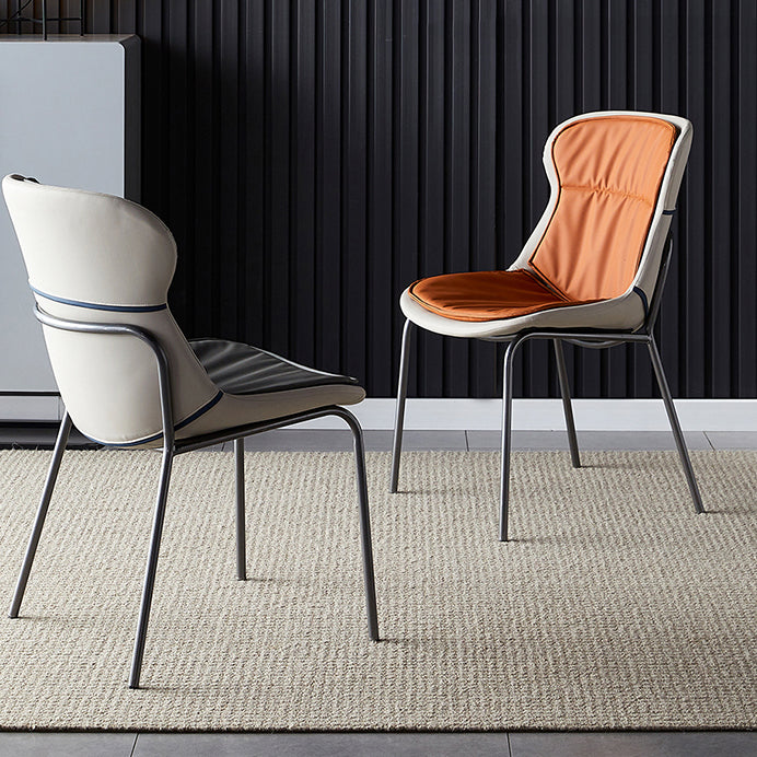 Metal Industrial Indoor-Outdoor Chairs Solid Back Side Chair Clearhalo ' kitchen&dining_furn' 'Dining Chairs' 'Dining Tables & Seating' 'dining_chair' 'furn' 'furn_dining_chair' 'Furniture' 'furniture_dining_chair' 'Kitchen & Dining Furniture' 'kitchen' 4600342