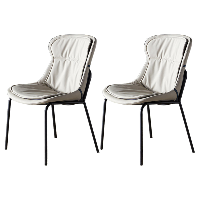 Metal Industrial Indoor-Outdoor Chairs Solid Back Side Chair Light Gray 2 Piece Set Black Clearhalo ' kitchen&dining_furn' 'Dining Chairs' 'Dining Tables & Seating' 'dining_chair' 'furn' 'furn_dining_chair' 'Furniture' 'furniture_dining_chair' 'Kitchen & Dining Furniture' 'kitchen' 4600367