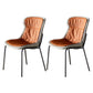 Metal Industrial Indoor-Outdoor Chairs Solid Back Side Chair Orange 2 Piece Set Silver Clearhalo ' kitchen&dining_furn' 'Dining Chairs' 'Dining Tables & Seating' 'dining_chair' 'furn' 'furn_dining_chair' 'Furniture' 'furniture_dining_chair' 'Kitchen & Dining Furniture' 'kitchen' 4600376