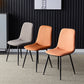 Modern Home Solid Back Side Chair Matte Finish Upholstered Dining Chair Clearhalo ' kitchen&dining_furn' 'Dining Chairs' 'Dining Tables & Seating' 'dining_chair' 'furn' 'furn_dining_chair' 'Furniture' 'furniture_dining_chair' 'Kitchen & Dining Furniture' 'kitchen' 4600405