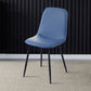 Modern Home Solid Back Side Chair Matte Finish Upholstered Dining Chair Royal Blue 1 Piece Clearhalo ' kitchen&dining_furn' 'Dining Chairs' 'Dining Tables & Seating' 'dining_chair' 'furn' 'furn_dining_chair' 'Furniture' 'furniture_dining_chair' 'Kitchen & Dining Furniture' 'kitchen' 4600409