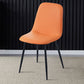 Modern Home Solid Back Side Chair Matte Finish Upholstered Dining Chair Orange 1 Piece Clearhalo ' kitchen&dining_furn' 'Dining Chairs' 'Dining Tables & Seating' 'dining_chair' 'furn' 'furn_dining_chair' 'Furniture' 'furniture_dining_chair' 'Kitchen & Dining Furniture' 'kitchen' 4600415
