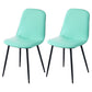 Modern Home Solid Back Side Chair Matte Finish Upholstered Dining Chair Lake Green 2 Piece Set Clearhalo ' kitchen&dining_furn' 'Dining Chairs' 'Dining Tables & Seating' 'dining_chair' 'furn' 'furn_dining_chair' 'Furniture' 'furniture_dining_chair' 'Kitchen & Dining Furniture' 'kitchen' 4600423