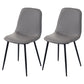 Modern Home Solid Back Side Chair Matte Finish Upholstered Dining Chair Grey 2 Piece Set Clearhalo ' kitchen&dining_furn' 'Dining Chairs' 'Dining Tables & Seating' 'dining_chair' 'furn' 'furn_dining_chair' 'Furniture' 'furniture_dining_chair' 'Kitchen & Dining Furniture' 'kitchen' 4600427