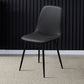 Modern Home Solid Back Side Chair Matte Finish Upholstered Dining Chair Black 1 Piece Clearhalo ' kitchen&dining_furn' 'Dining Chairs' 'Dining Tables & Seating' 'dining_chair' 'furn' 'furn_dining_chair' 'Furniture' 'furniture_dining_chair' 'Kitchen & Dining Furniture' 'kitchen' 4600444