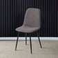 Modern Home Solid Back Side Chair Matte Finish Upholstered Dining Chair Brown 1 Piece Clearhalo ' kitchen&dining_furn' 'Dining Chairs' 'Dining Tables & Seating' 'dining_chair' 'furn' 'furn_dining_chair' 'Furniture' 'furniture_dining_chair' 'Kitchen & Dining Furniture' 'kitchen' 4600468