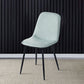 Modern Home Solid Back Side Chair Matte Finish Upholstered Dining Chair Light Green 1 Piece Clearhalo ' kitchen&dining_furn' 'Dining Chairs' 'Dining Tables & Seating' 'dining_chair' 'furn' 'furn_dining_chair' 'Furniture' 'furniture_dining_chair' 'Kitchen & Dining Furniture' 'kitchen' 4600471