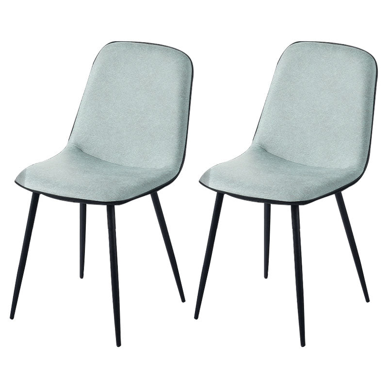 Modern Home Solid Back Side Chair Matte Finish Upholstered Dining Chair Light Green 2 Piece Set Clearhalo ' kitchen&dining_furn' 'Dining Chairs' 'Dining Tables & Seating' 'dining_chair' 'furn' 'furn_dining_chair' 'Furniture' 'furniture_dining_chair' 'Kitchen & Dining Furniture' 'kitchen' 4600472