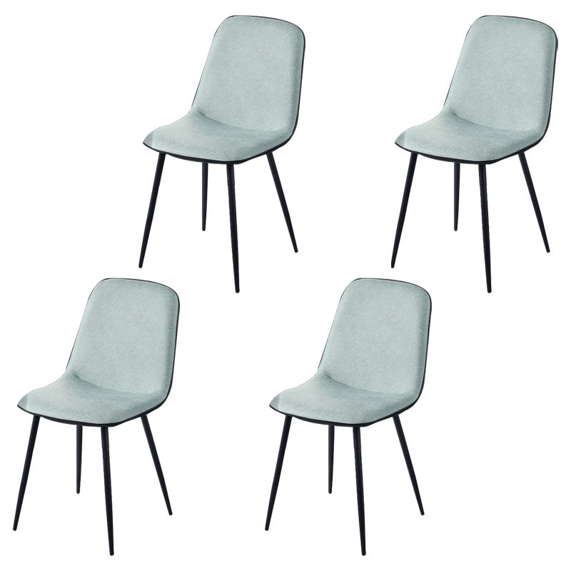 Modern Home Solid Back Side Chair Matte Finish Upholstered Dining Chair Light Green 4 Piece Set Clearhalo ' kitchen&dining_furn' 'Dining Chairs' 'Dining Tables & Seating' 'dining_chair' 'furn' 'furn_dining_chair' 'Furniture' 'furniture_dining_chair' 'Kitchen & Dining Furniture' 'kitchen' 4600473