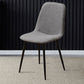 Modern Home Solid Back Side Chair Matte Finish Upholstered Dining Chair Light Gray 1 Piece Clearhalo ' kitchen&dining_furn' 'Dining Chairs' 'Dining Tables & Seating' 'dining_chair' 'furn' 'furn_dining_chair' 'Furniture' 'furniture_dining_chair' 'Kitchen & Dining Furniture' 'kitchen' 4600474